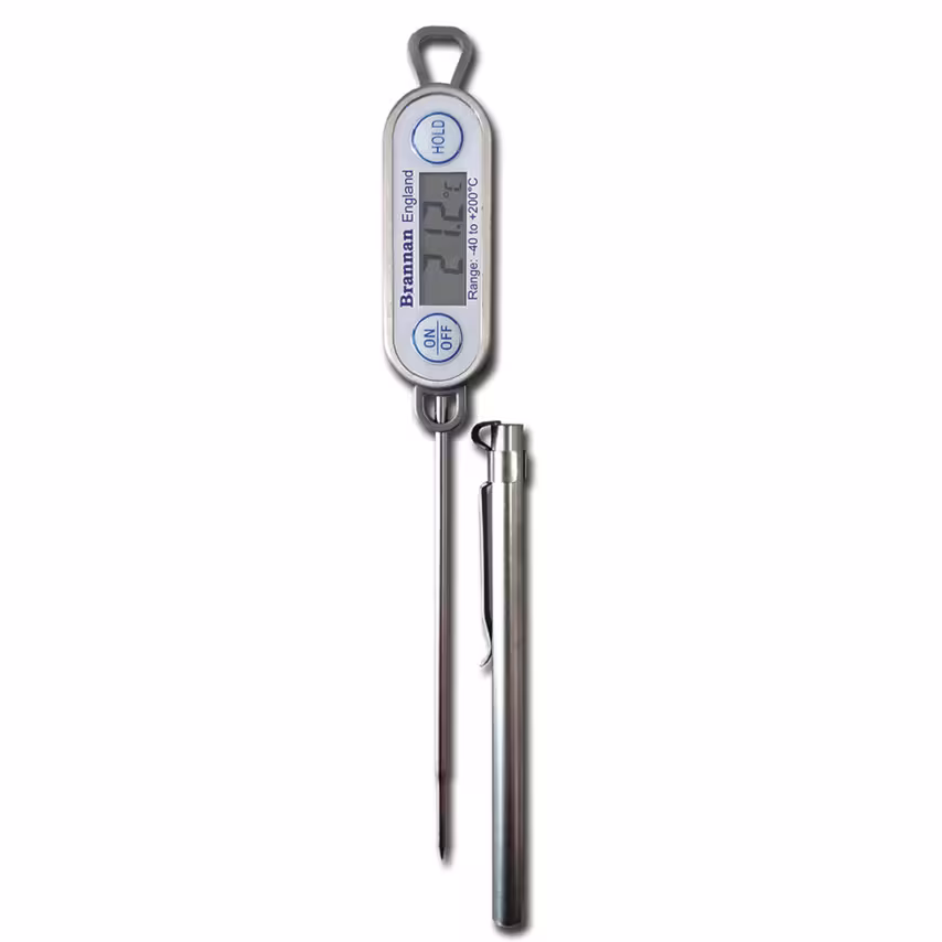 Brannan Waterproof Thermometer, Stainless Steel