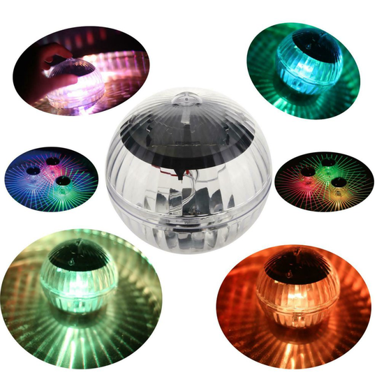 Outdoor Solar RGB LED Floating Lights Garden Pond Pool Lamp
