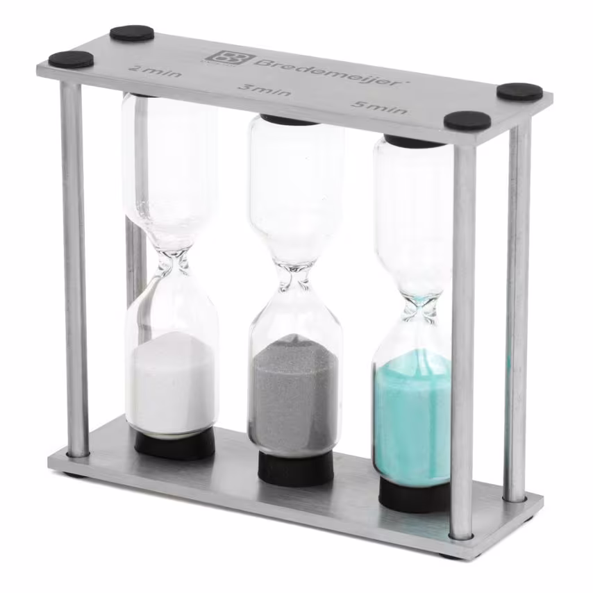 Bredemeijer Tea Timer Duet Classic Design with 3 Settings 2/3/5 Minutes in Stain