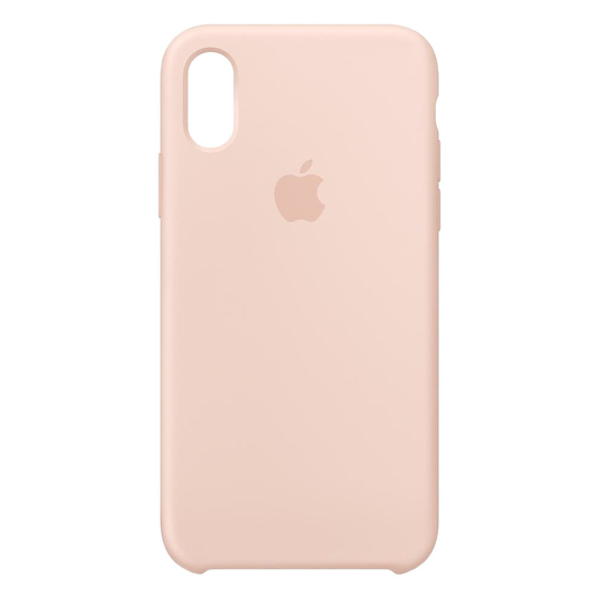 Genuine Apple Silicone Case Back Cover for iPhone XS Max - Pink Sand (MTFD2ZM/A)