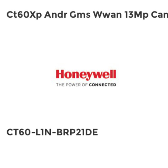 Honeywell Ct60Xp Andr Gms Wwan 13Mp Cam