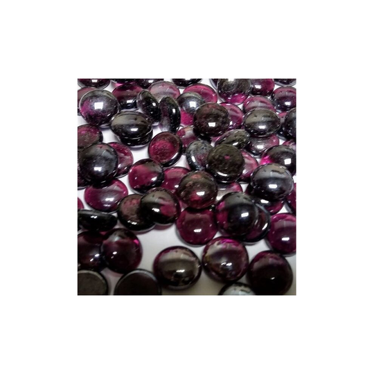 (Plum) 1kg Glass Pebbles (app 230) 19 Colours and 1 Mix