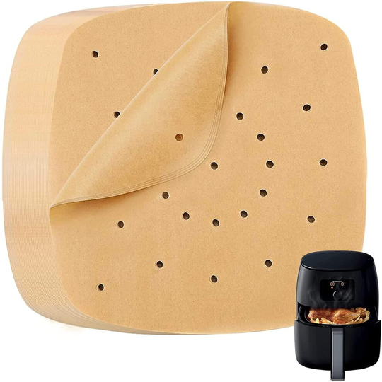 100Pcs Air Fryer Parchment Paper Air Fryer Paper Liner 8.5" Non-Stick