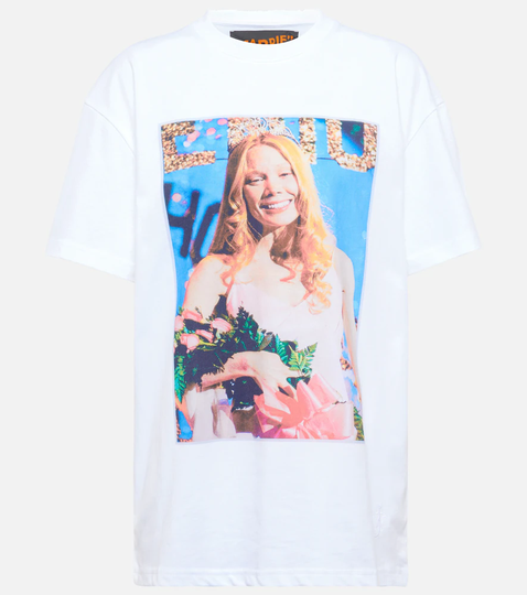 Printed cotton jersey T-shirt