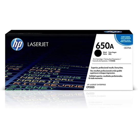 HP HP 650A Black Standard Capacity Toner 13.5K pages for HP Color LaserJet Enter