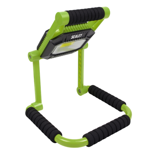 Sealey Rechargeable Portable Fold Flat Floodlight 10W COB LED Lithium-ion