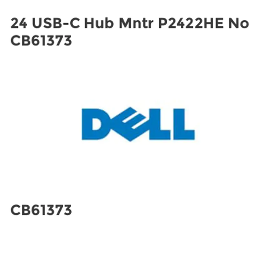 Dell 24 USB-C Hub Mntr P2422HE No CB61373