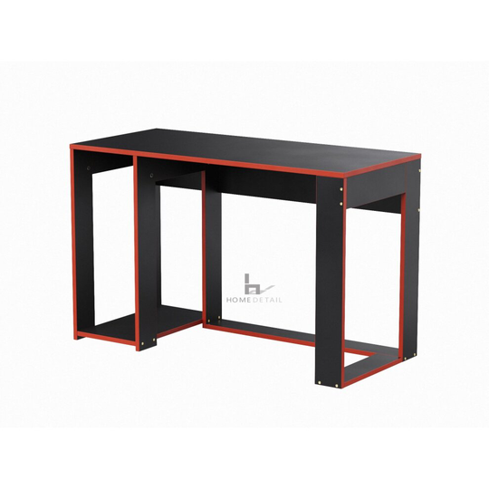 (Black With Red Trim) Ryker Gaming Desk Computer Table Workstation Laptop PC Home Office Study Crafting
