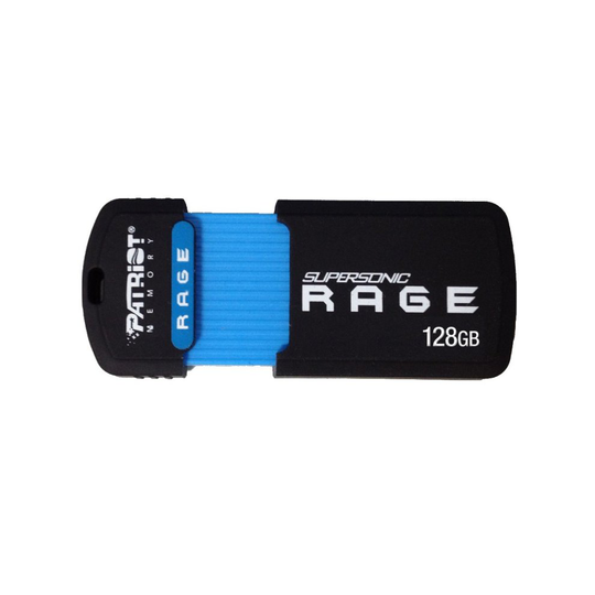 Patriot 128GB Supersonic Rage Series USB 3.0 Flash Drive With Up To 180MB/sec