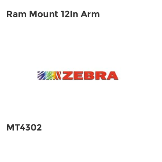 Zebra Ram Mount 12In Arm- you get 2