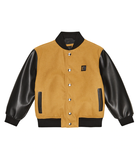 Faux suede bomber jacket