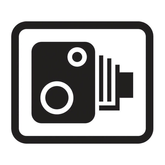 Centurion Europe 350X300MM DIB. 'SPEED CAMERA SYMBOL ONLY' ROAD SIGN (W/O CHANNE