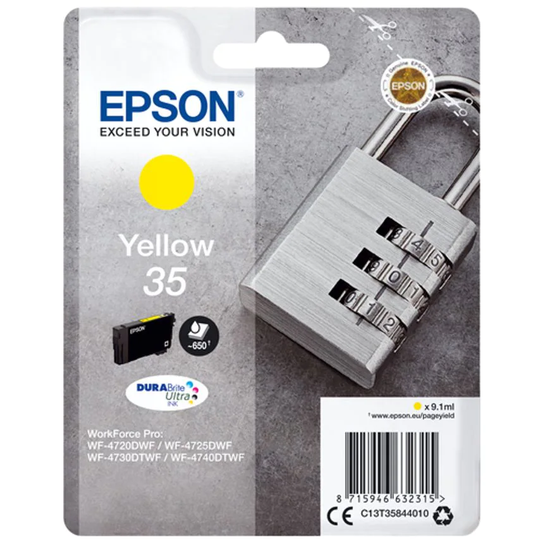 Epson Ink Low Volume Single Yellow 35 DURABrite Ultra Ink