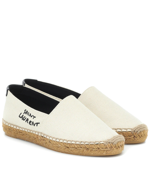 Embroidered canvas espadrilles