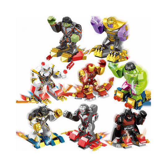 8PCS Avengers BigFigures Building Block Compatible Toys Fit Lego