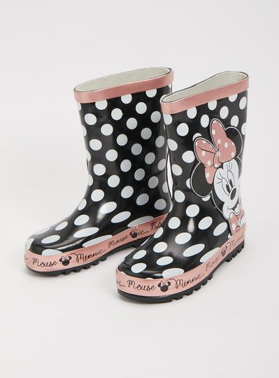 Disney Minnie Mouse Spot Wellies - 9 Infant