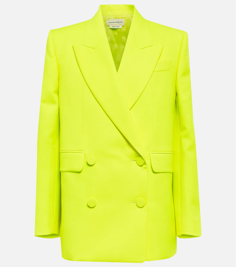 Wool-blend blazer