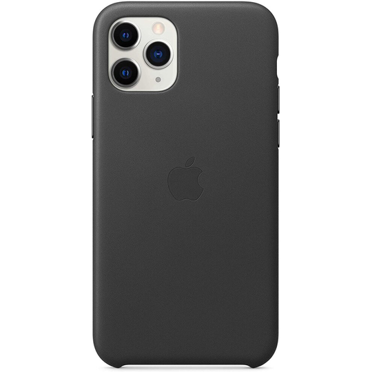 Apple Leather Back Cover for iPhone 11 Pro - Black