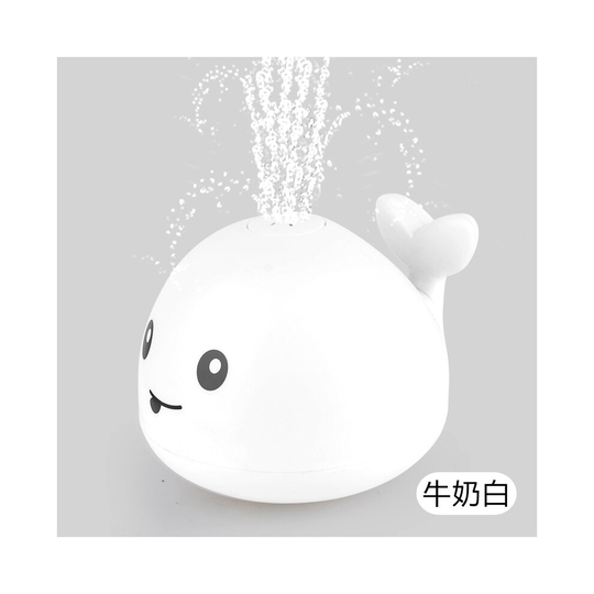 (Little whale white) Bath Toys 2 in 1 Electric Induction Whale Bath Toy Water Spray Toy