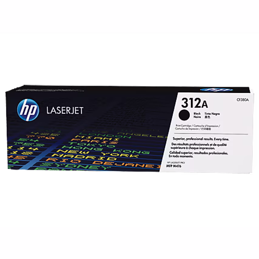HP HP 312A Black Standard Capacity Toner 2.4K pages for HP Color LaserJet Pro M4