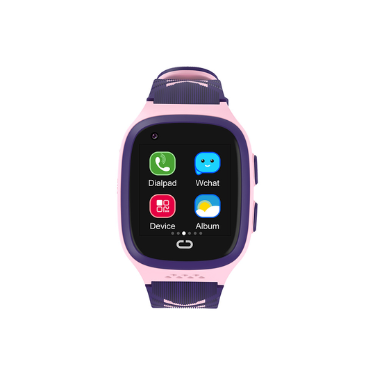 (Pink) Smart Watch Kids GPS 4G LT31, LBS GPS WiFi
