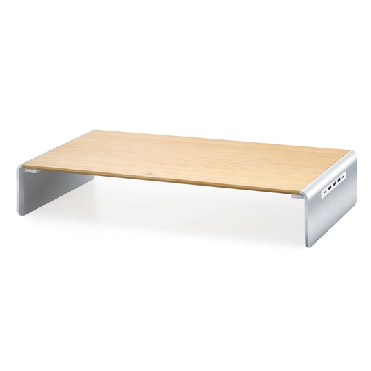 J5 Create JCT425 Wood Monitor Stand with Docking Station