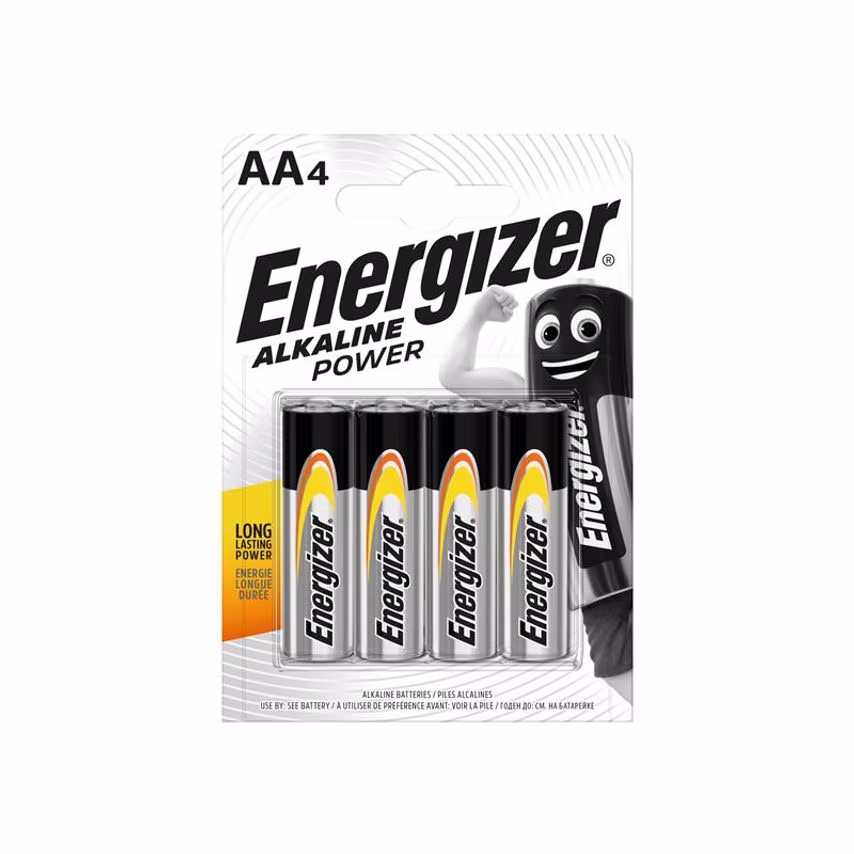 Energizer AA Cell Alkaline Power Batteries (Pack 4) ENGPOWERAA