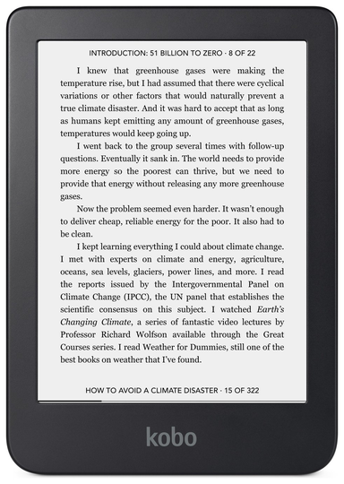Kobo Clara 2E 16GB Wi-Fi E-Reader - Blue