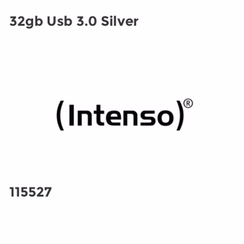 Intenso 32gb Usb 3.0 Silver