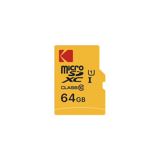 Busbi Kodak Microsd 64gb Class10 Extra 12mbps Write And 20 Mbps Read Speed - Ekmsdm64gxc10ck