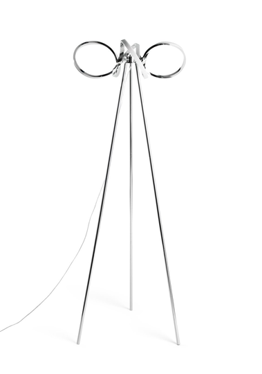 Habitat Spiral LED Tripod Floor Lamp - Chrome