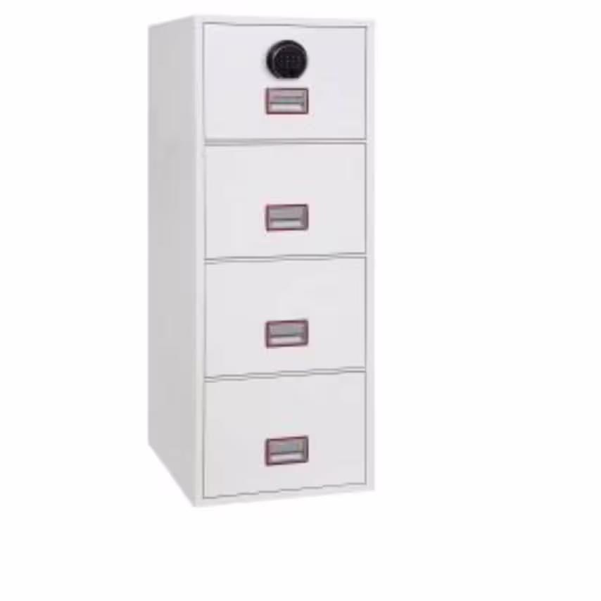 Phoenix Safe World Class Vertical Fire File FS2264F 4 Drawer Filing Cabinet with