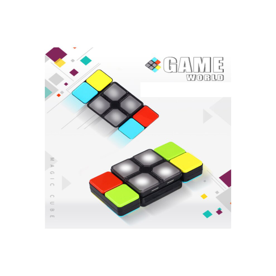 LED Music Magic Cube Puzzle Flip Slide Multiplayer Electronic Game Kids Toys