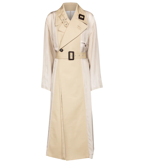 Oversized cotton trench coat