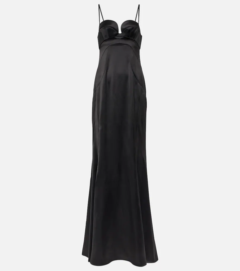 Satin gown