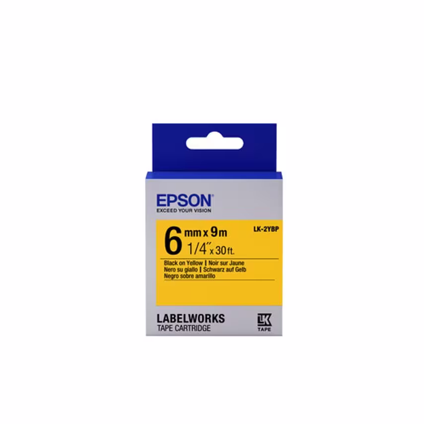 Epson Tape - Lk-2Ybp Pastel Blk-/Yell- you get 13