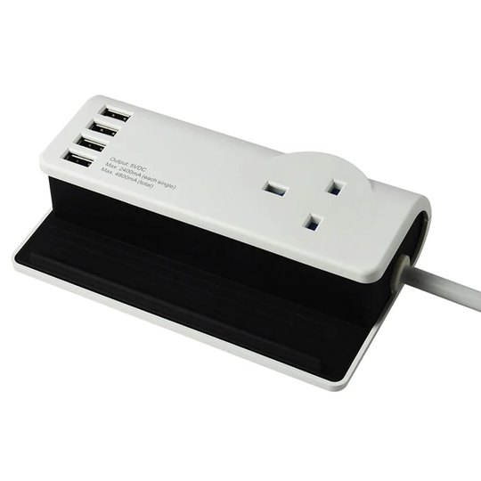 SMJ Desktop Charging Station 240V 4 x USB 13A 1.4m SMJSDESKT