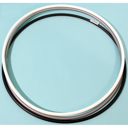 Hula hoops by Witzigs Games 6x600mm BLACK, WHITE & SILVER ref. 3239