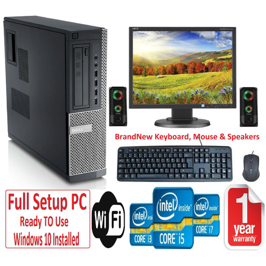 Dell PC Bundle+Speakers - i3 16GB RAM 1TB+240GB SSD