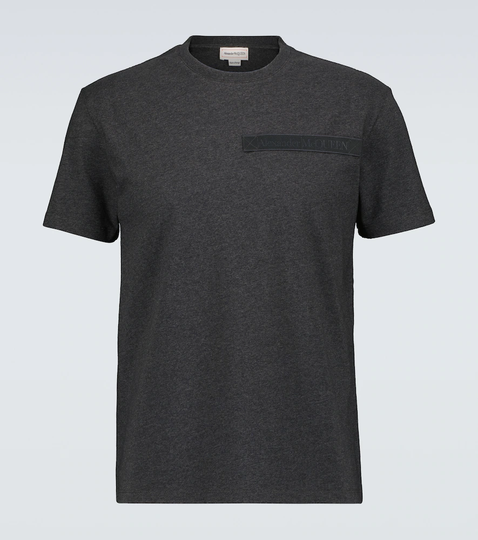 Logo tape crewneck T-shirt