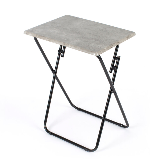 (GREY) LIVIVO Wooden Folding Snack Table Foldable TV Dinner Laptop Picnic Tea Coffee Magazine