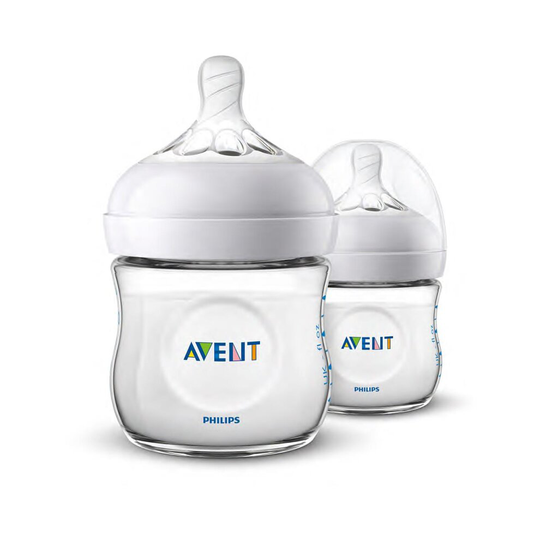 Natural 2.0 Feeding Bottle 125ml/4oz Twin