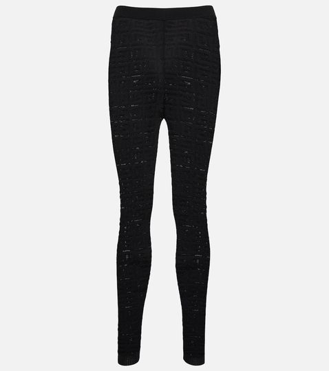 Logo jacquard leggings