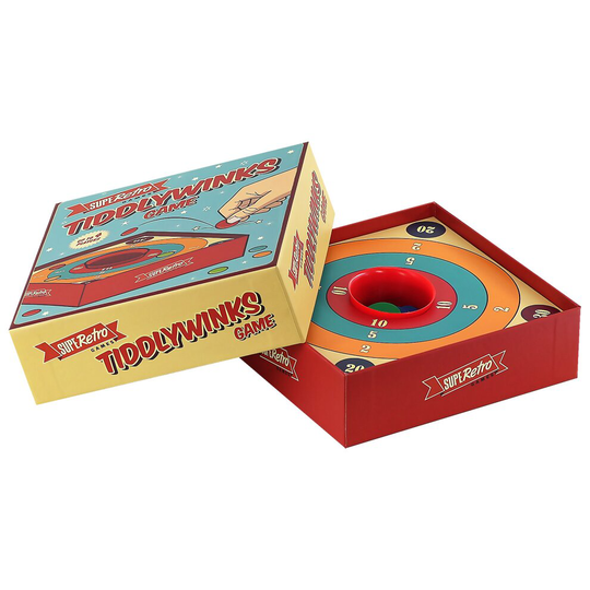 The Magic Toy Shop 4 Players Traditional Tiddlywinks Game Classic Family Retro Skill Tiddly Game
