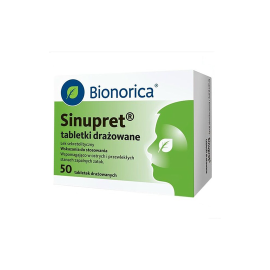 Sinupret, 50 tabletek drażowanych, sugar-coated tablets