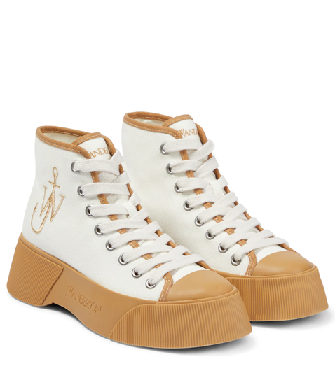 Canvas high-top sneakers