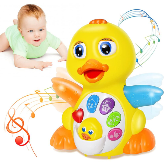 Musical Dancing Duck Baby Crawling Walking Toys Early Education Toys