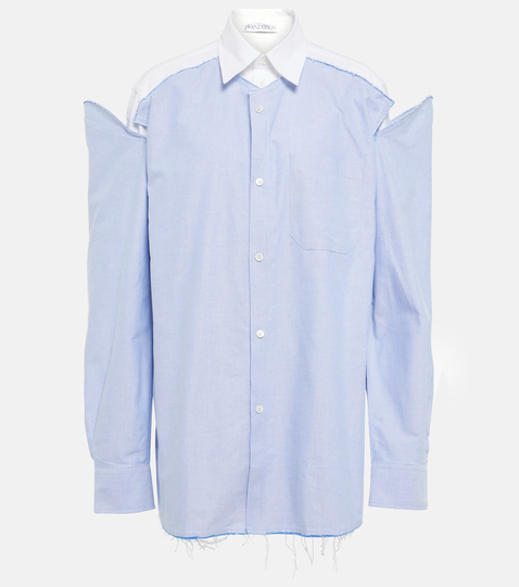 Deconstructed cotton shirt