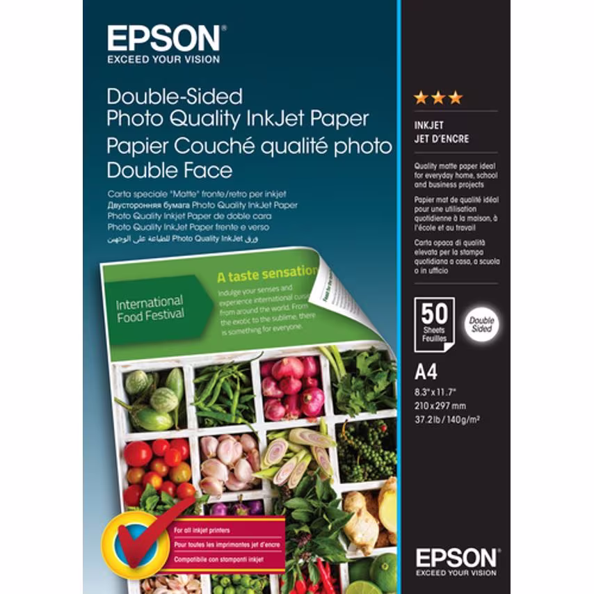 Epson Paper Low Volume Double Sided Paper A4 50 Sheets