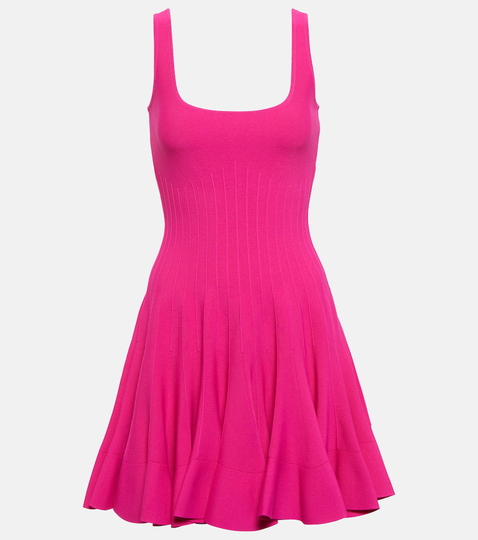 Sleeveless knit minidress
